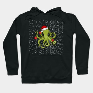 Christmas Kraken (Sparkly Snow) Hoodie